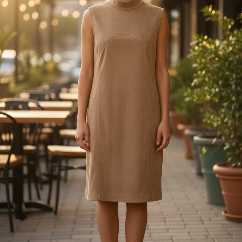 Faux Suede Gorgeous Alfani Size 6 Dress Beautiful!